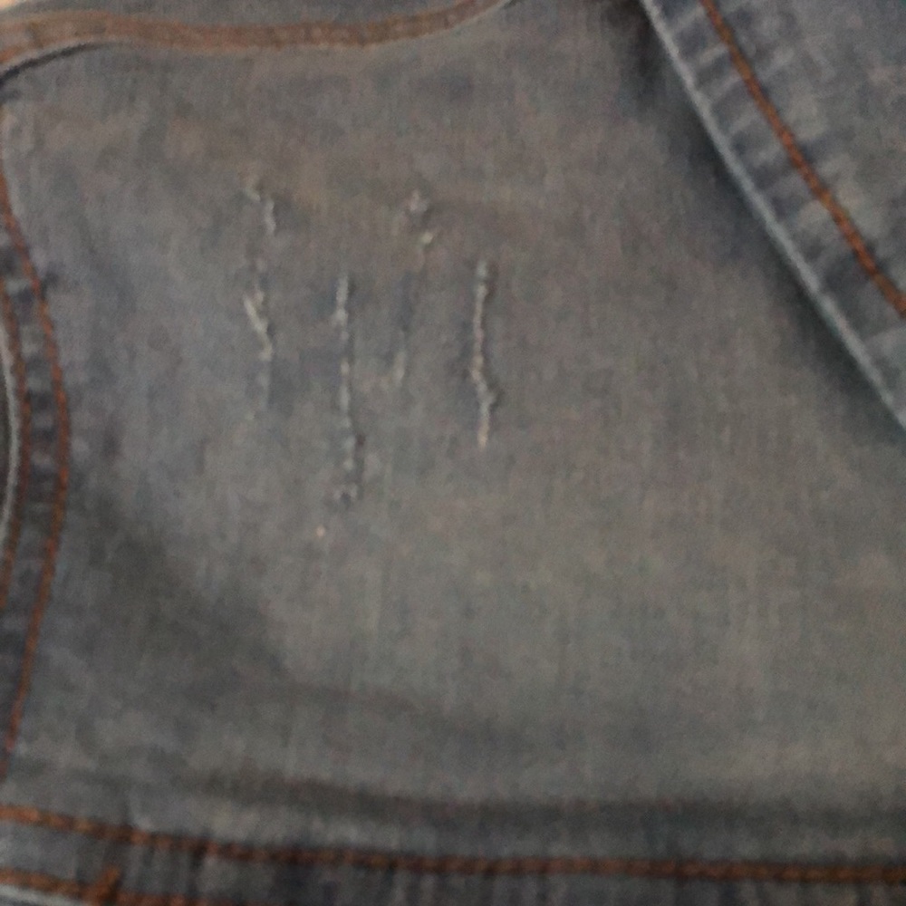 Women’s blue age button Jean stretchy jacket - Picture 16 of 16